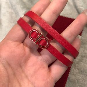 Salvatore Ferragamo leather bracelet